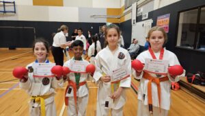 a group of karate students